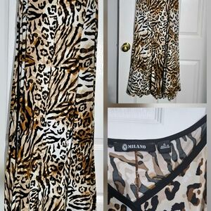Milano Animal Print Maxi Dress